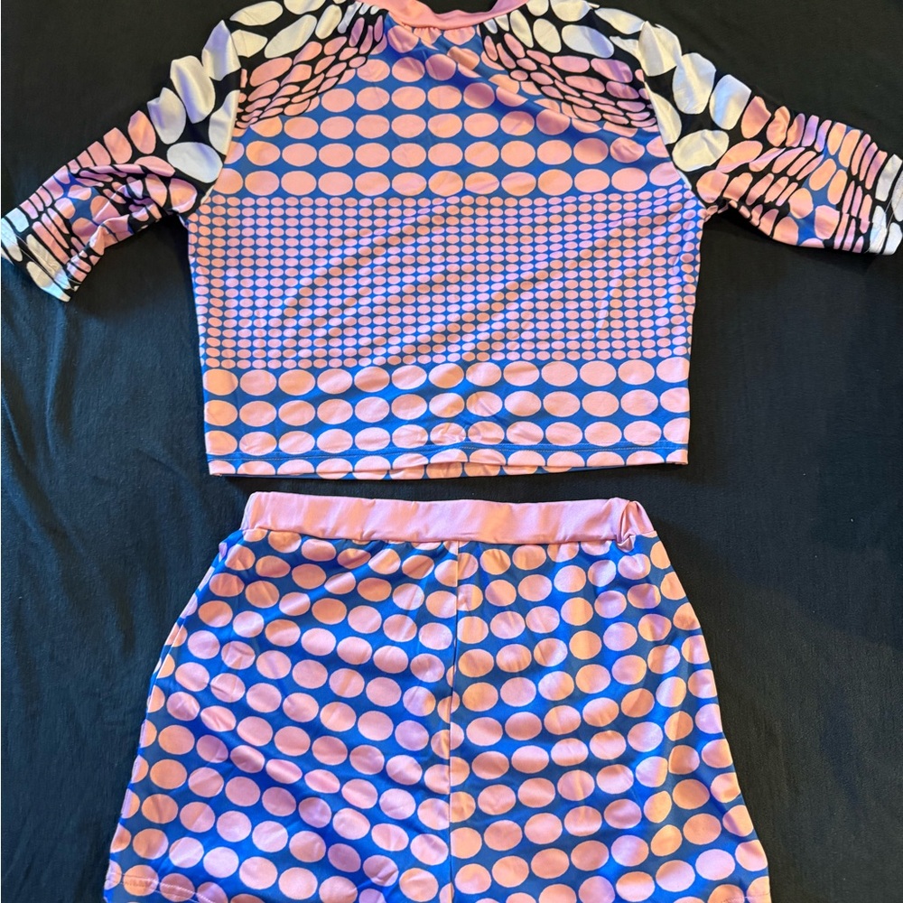 Colorful Geometric Two-Piece Set - Picture 2 of 2